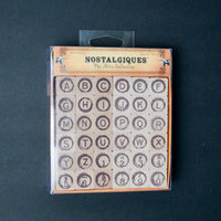 Nostalgiques Alphanumeric Stamp Set