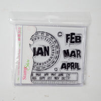 Calendar Themed Clear Stamp Set