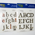 Technique Tuesday Williamsburg Lowercase + Uppercase Letters Clear Stamp Bundle