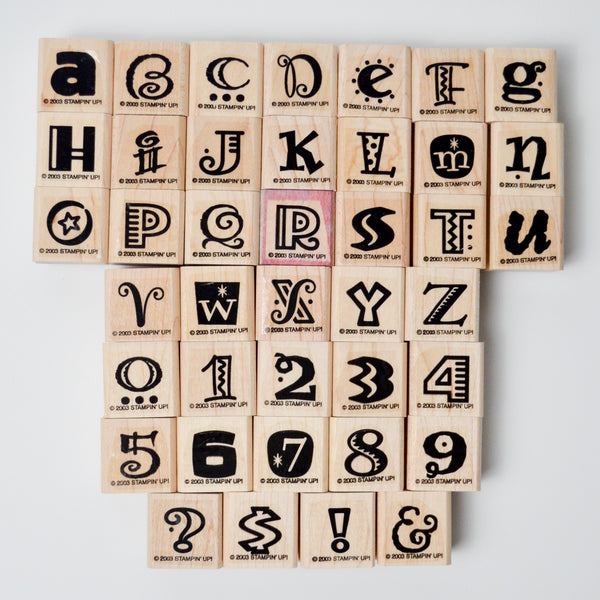 Alphanumeric Stamp Set