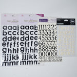 Alphanumeric Foam + Cardstock Sticker Bundle