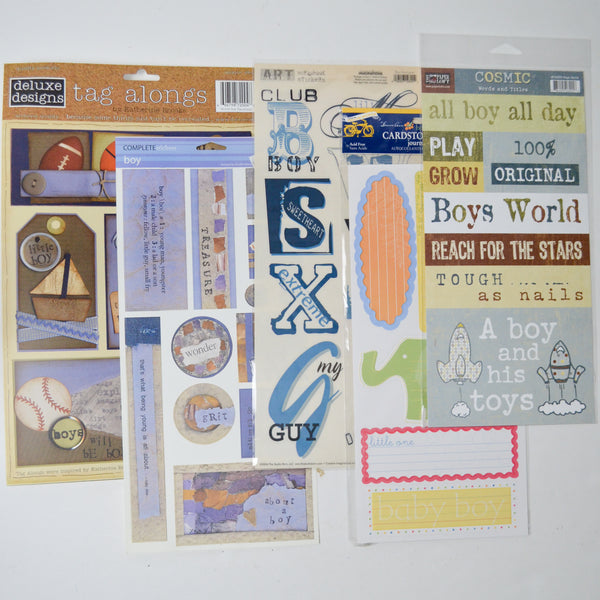 Boys Themed Sticker Bundle