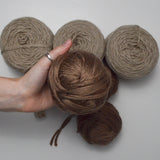 Brown + Beige Neutral Acrylic Yarn Bundle