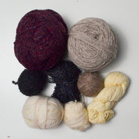 Neutral + Maroon Assorted Yarn Bundle