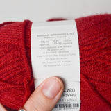 Red Sirdar Snuggly Nylon Blend Yarn - 3 Skeins