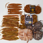 Brown Textured + Decorative Yarn Bundle