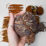 Brown Textured + Decorative Yarn Bundle