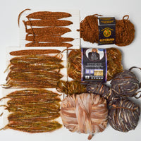 Brown Textured + Decorative Yarn Bundle