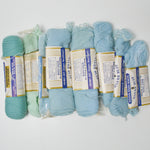 Teal + Blue Vintage Bear Brand Nylon Yarn - 7 Partial Skeins