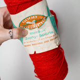 Red Good Shepherd Melotuk Zephyr Sport Nylon Blend Yarn - 2 Skeins