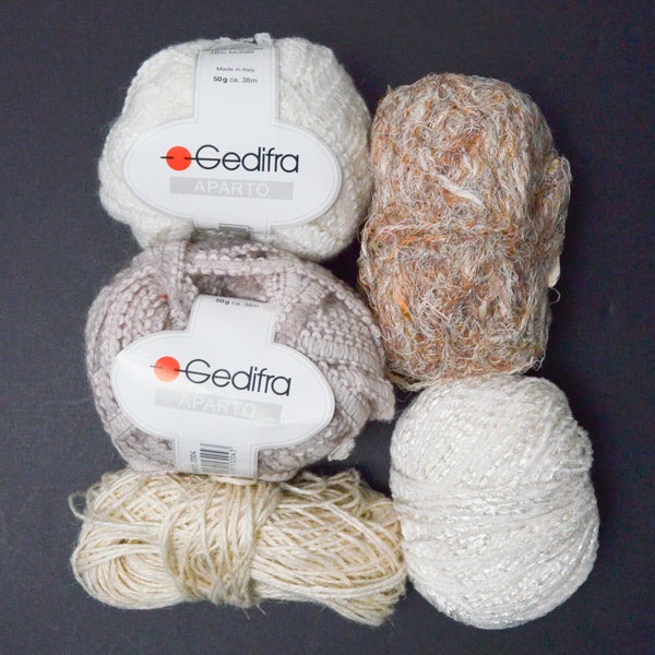 Light Neutrals Assorted Textured Yarn Bundle