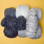 Gray Acrylic Yarn Bundle - 8 Skeins