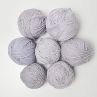 Light Purple Cotton + Wool Yarn - 7 Balls