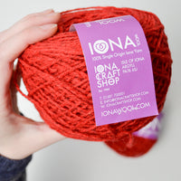 Red Iona Wool Yarn - 3 Balls