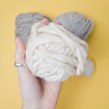 Neutral Wool Yarn Bundle - 6 Balls