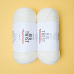 White Big Twist Acrylic Yarn - 2 Skeins