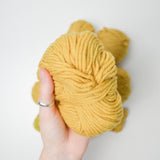 Mustard Yellow Wool Yarn Bundle - 10 Balls