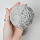 Gray Wool Sport Weight Yarn - 2 Balls