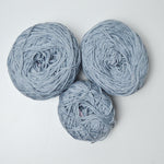 Slate Blue-Gray Worsted Cotton Yarn - 3 Balls