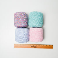 Pastel Variegated Crochet Yarn - 4 Balls