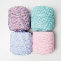 Pastel Variegated Crochet Yarn - 4 Balls