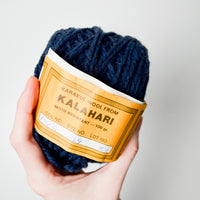 Dark Blue Kalahari Wool Yarn - 3 Balls