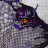 Purple Panther Needlepoint Kit - Started