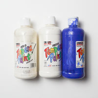 RichArt Fresco White + Blue Tempera Paint - 3 Bottles Default Title