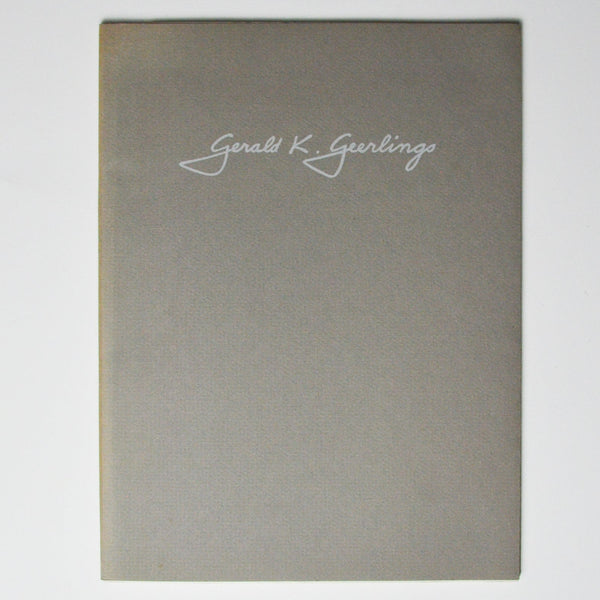 Gerald K. Geerlings Signed Book Default Title