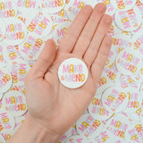 Mini Make & Mend Sticker in White