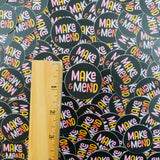 Mini Make & Mend Sticker in Black