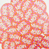 Make & Mend Groovy Sticker