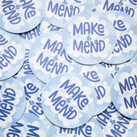 Make & Mend Blue Cloud Sticker