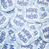 Make & Mend Blue Cloud Sticker