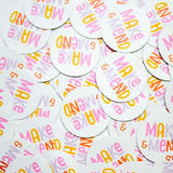 Mini Make & Mend Sticker in White