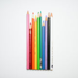 Twelve Artist Colored Pencils