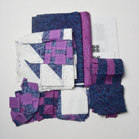 Purple + Blue Partially-Pieced Goose in the Pond Quilt Bundle Default Title