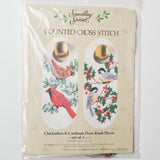 Something Special Chickadees + Cardinals Door Knob Decor Counted Cross Stitch Kit Default Title