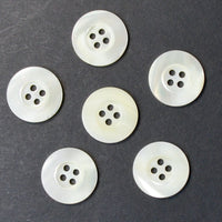 White Shell 7/8" Buttons - Set of 6 Default Title