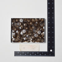 Brown Four-Hole Tortoiseshell Buttons, Size 36 (7/8") Default Title