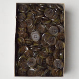 Translucent Brown Four-Hole Tortoiseshell Buttons, Size 32 (13/16") Default Title