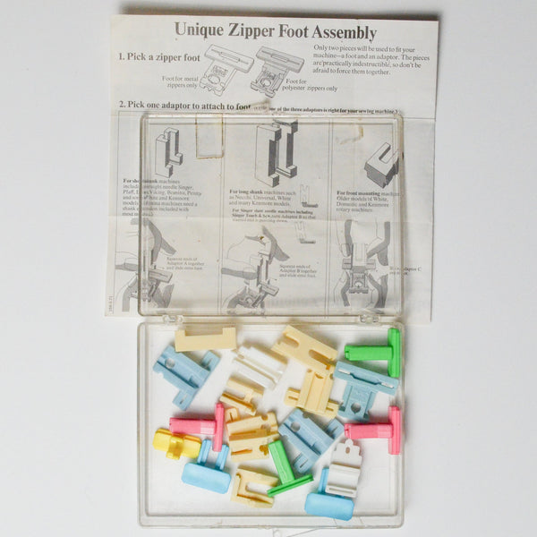 Vintage Unique Zipper Foot Set Default Title