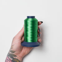 Robison-Anton Rayon 40 wt. Machine Embroidery Thread - 2208 Dark Green, 5500 Yd Spool Default Title