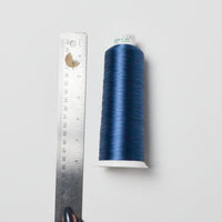 Madeira Rayon 40 wt. Machine Embroidery Thread - 1376 Independence Blue, 5000m Cone Default Title