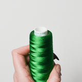 Madeira Rayon 40 wt. Machine Embroidery Thread - 1051 Bell Pepper Green, 5000m Cone Default Title