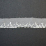 White Floral Lace Trim - By the Yard Default Title