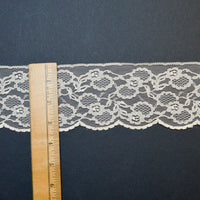 Beige Floral Lace Trim - By the Yard Default Title