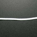 White Soft Elastic Cord, 1/8" Wide - By The Yard Default Title