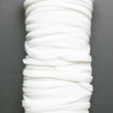 White Soft Elastic Cord, 1/8" Wide - By The Yard Default Title