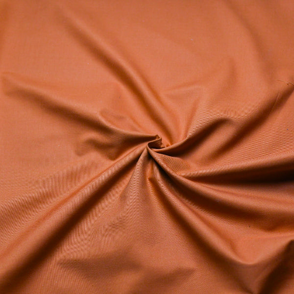 Burnt Orange Twill Woven Canvas Fabric, 60" - By The Yard Default Title